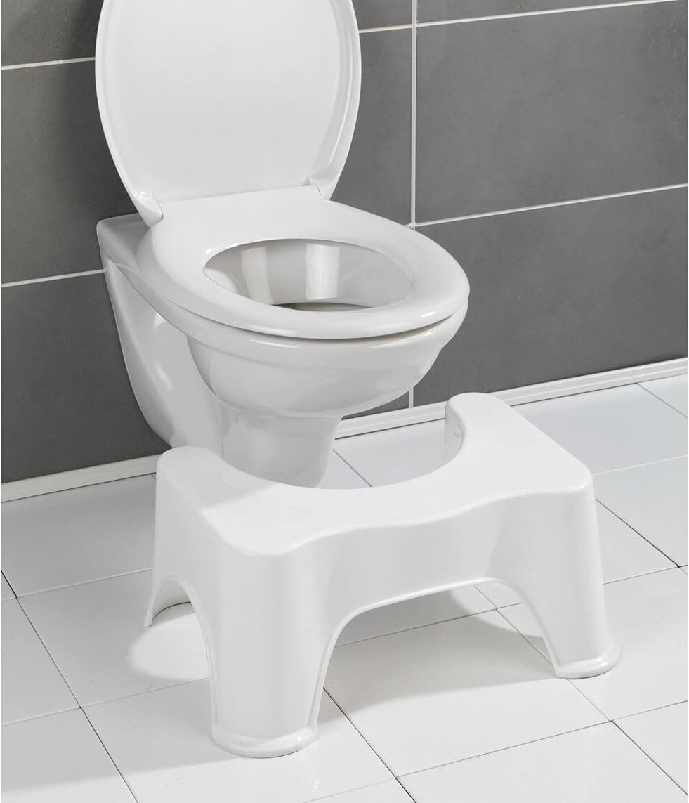 Toilet Foot Stool - Squatty Potty Stool Every Home Needs Space Saving Toilet Foot Stool for Adults & Kids