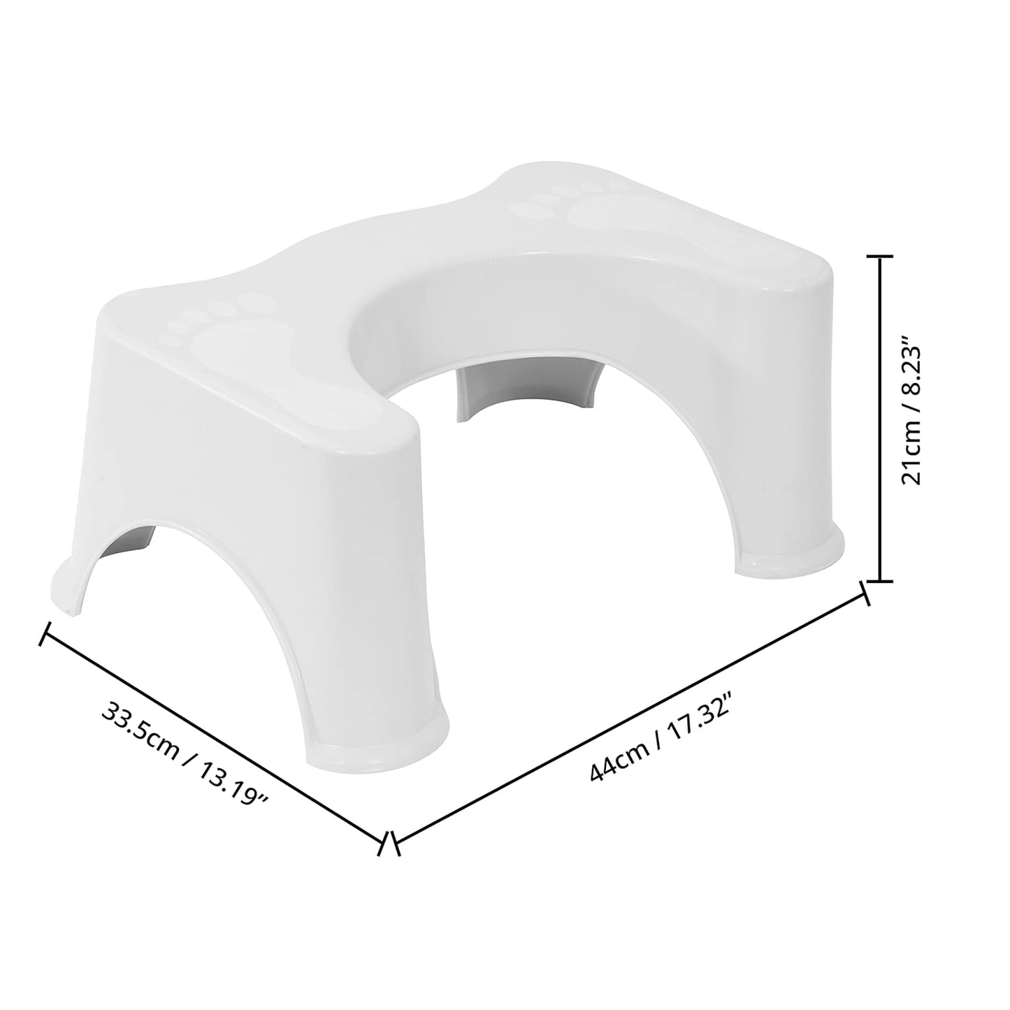 Toilet Foot Stool - Squatty Potty Stool Every Home Needs Space Saving Toilet Foot Stool for Adults & Kids