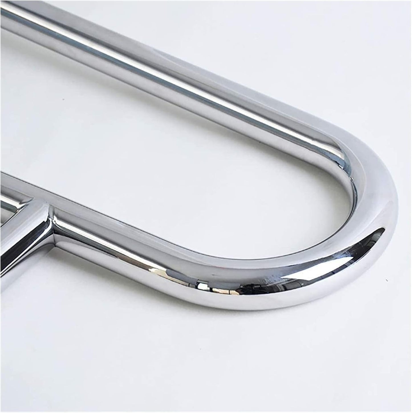 Stainless Steel Bathroom Safety Grab Bar with Floor Support – Wall-Mounted Handrail for Elderly & Disabled