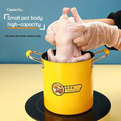 2L Oil Fryer Pot with Removable Basket & Cover