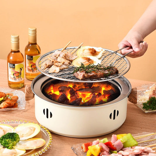 portable BBQ Grill with Removable Grate