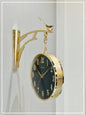 DOUBLE SIDE HANGING WALL CLOCK